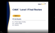 CAIA 2025 LEVEL I Uppermark Final Review Video + Slides & Final Prep Exam